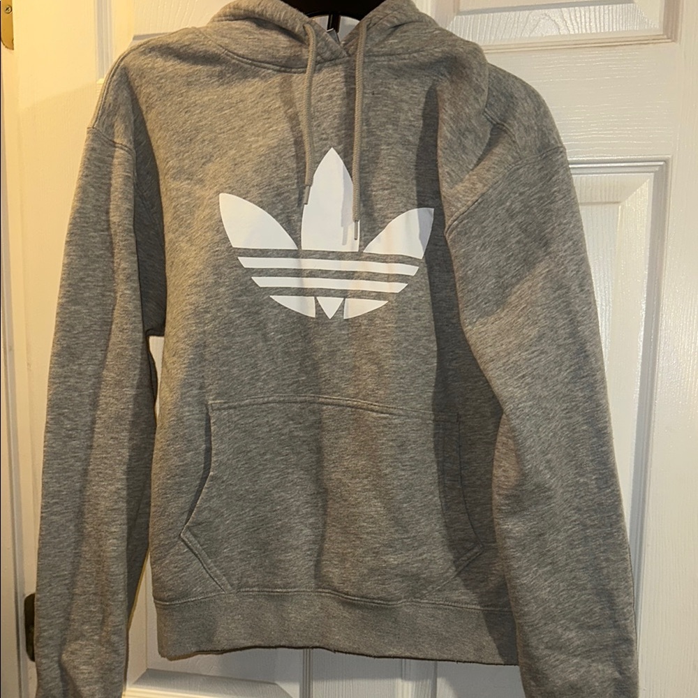 Adidas Men's Gray Hoodie